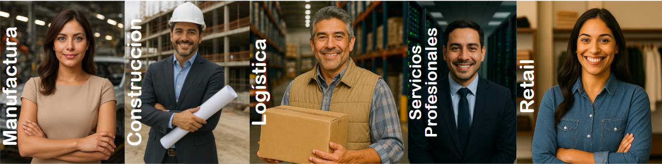 Empresarios analizando información en una plataforma en la nube